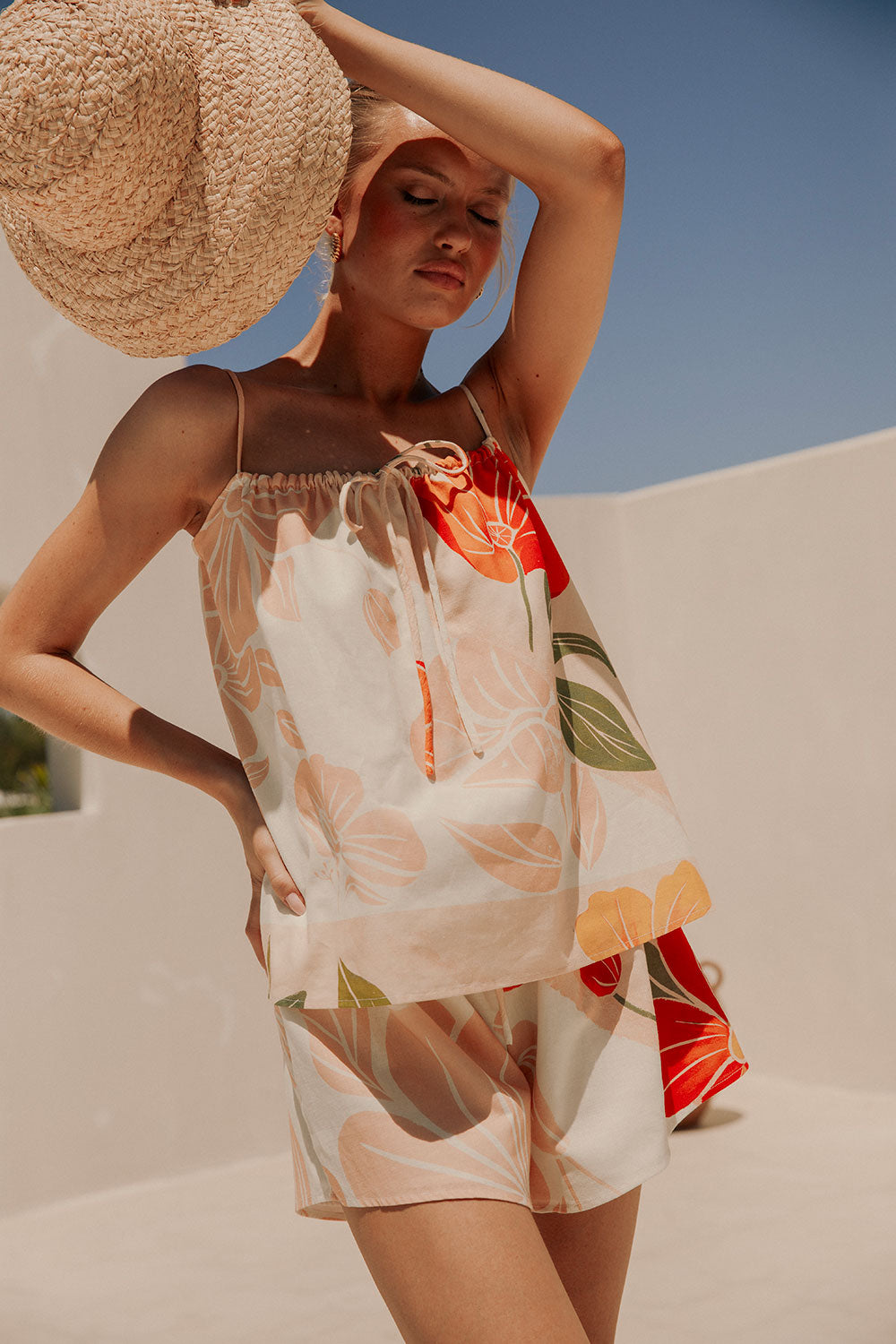 Stylish Jetta Top with Exclusive Petal Scarf Print for Fashionable Wear