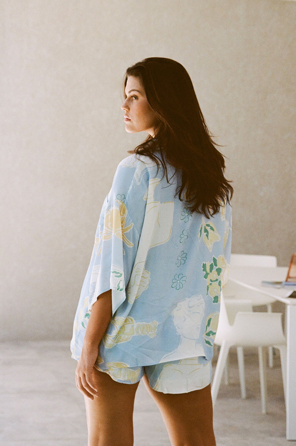 Unique Thessy Top in Stunning Ciao Blue Color