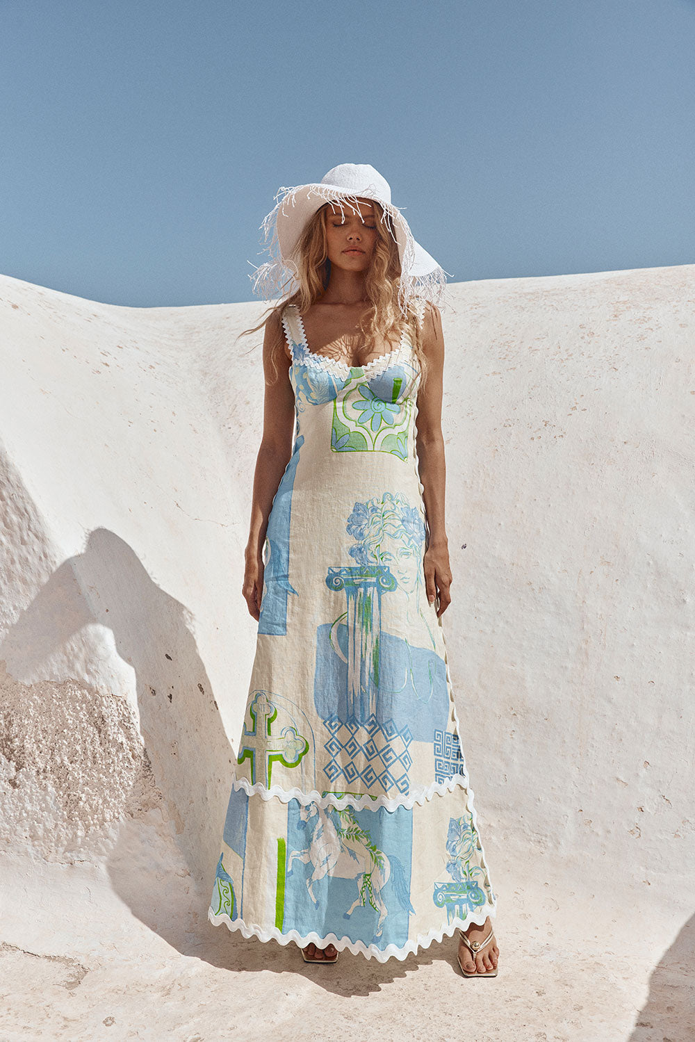 Unique Deluca - Theotokos Ocean Blue Dress Sample