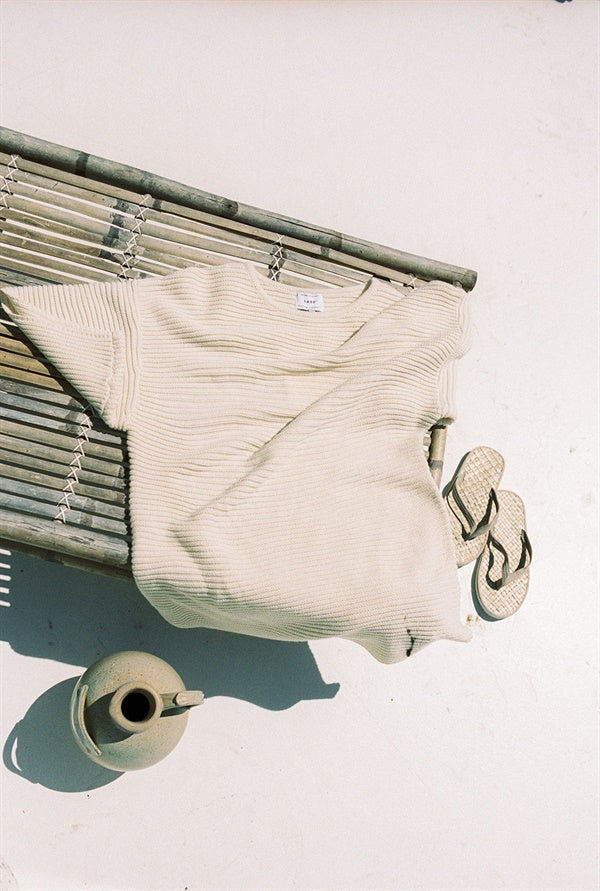 Remy Relaxed Ribbed Knit Tunic Top for Summer