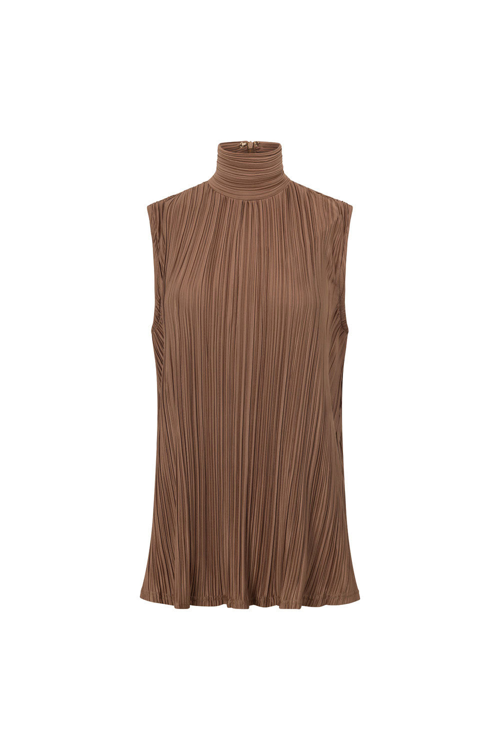 Chocolate Brown Vintage-Inspired Catalyna Women's Fashion Top