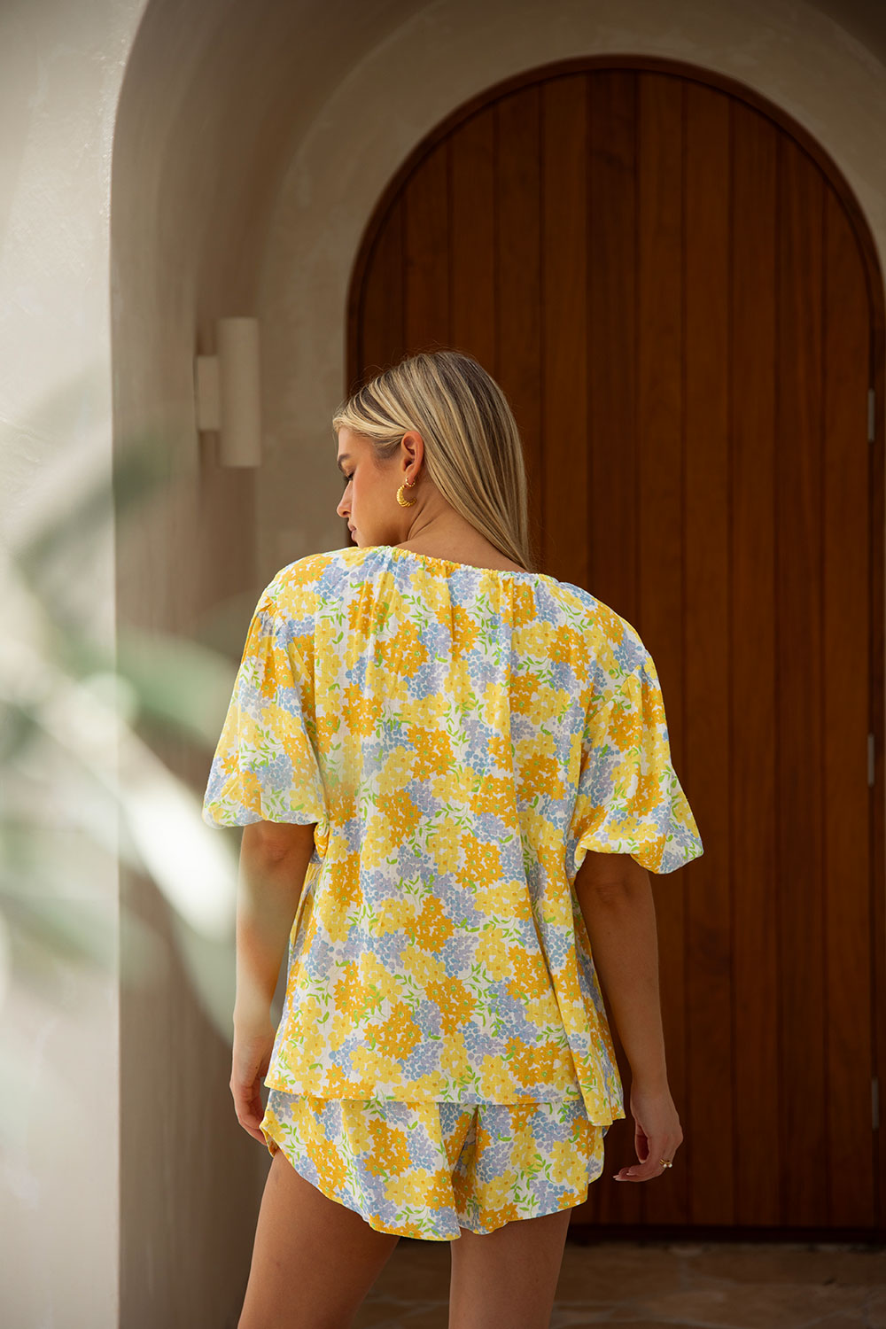 Sabo's Exclusive Leta Tropical Floral Print Relaxed Top