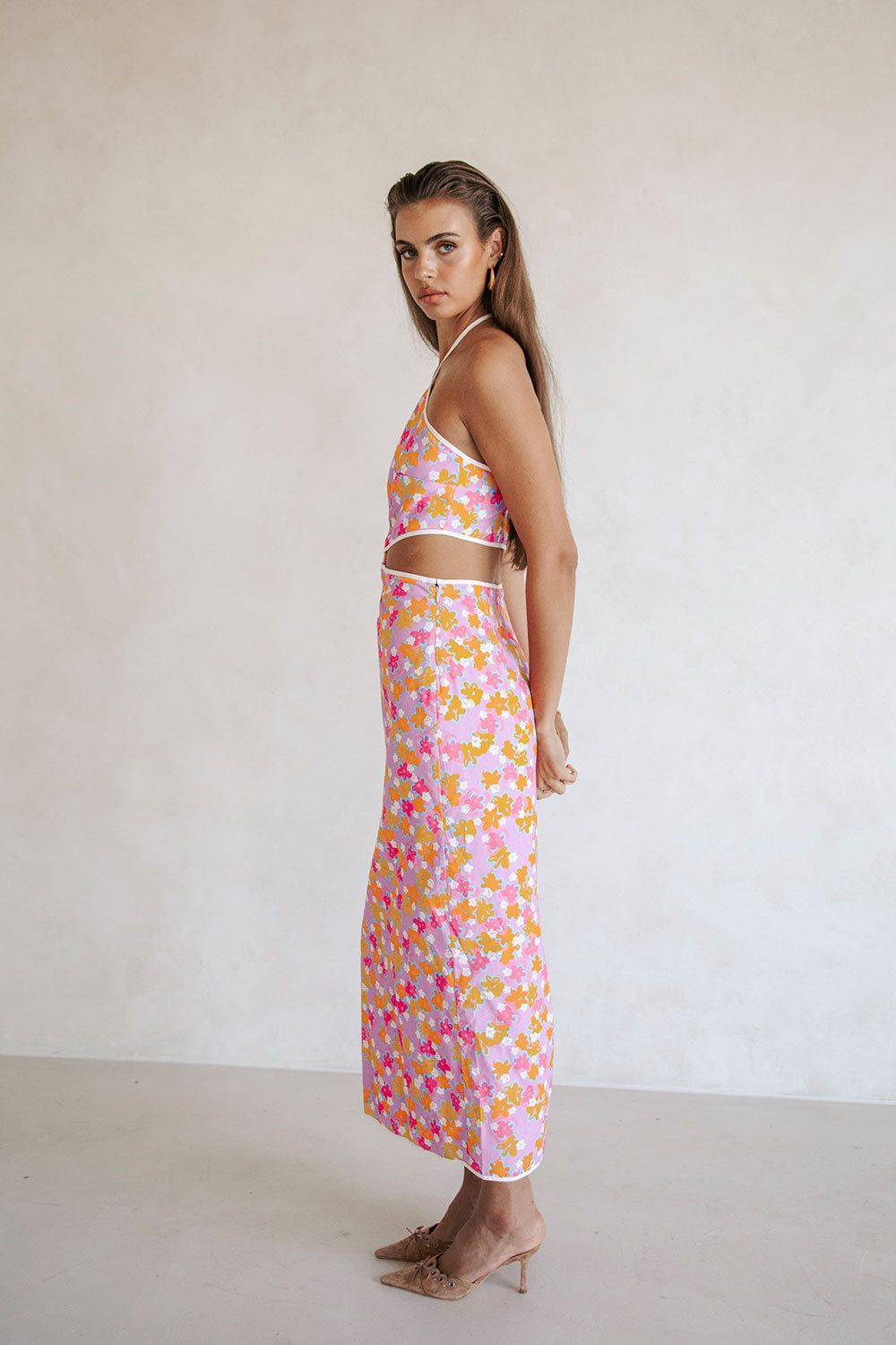Women's Dakota Midi Dress with Exclusive Dulcie Daisy Print