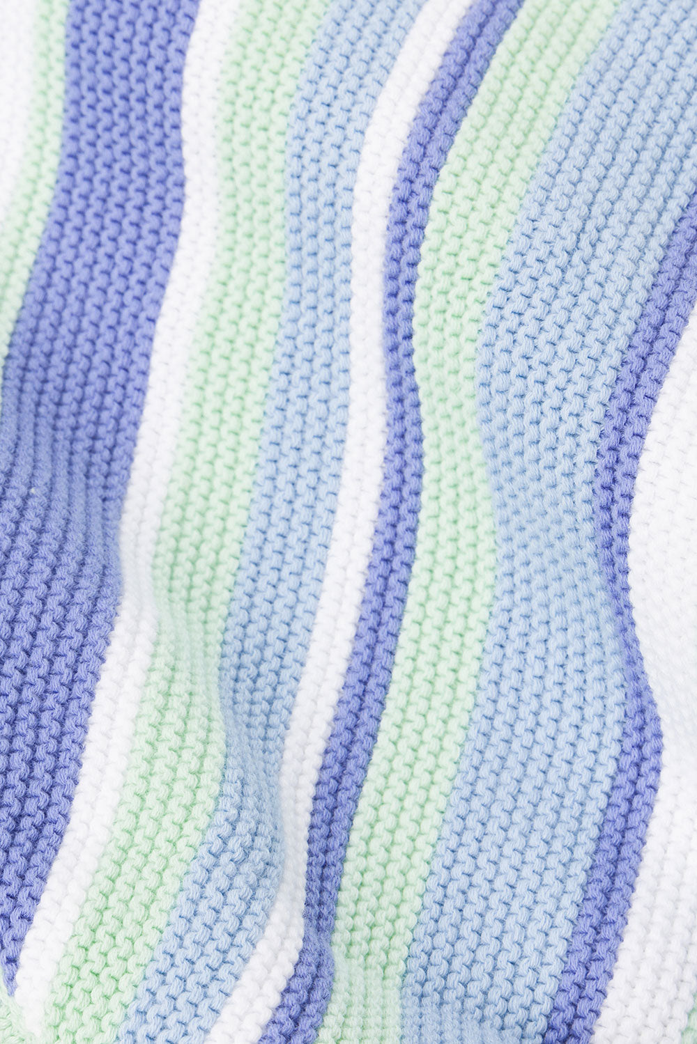 Aero Blue Cotton Knit Top - Exclusive Design by Sabo