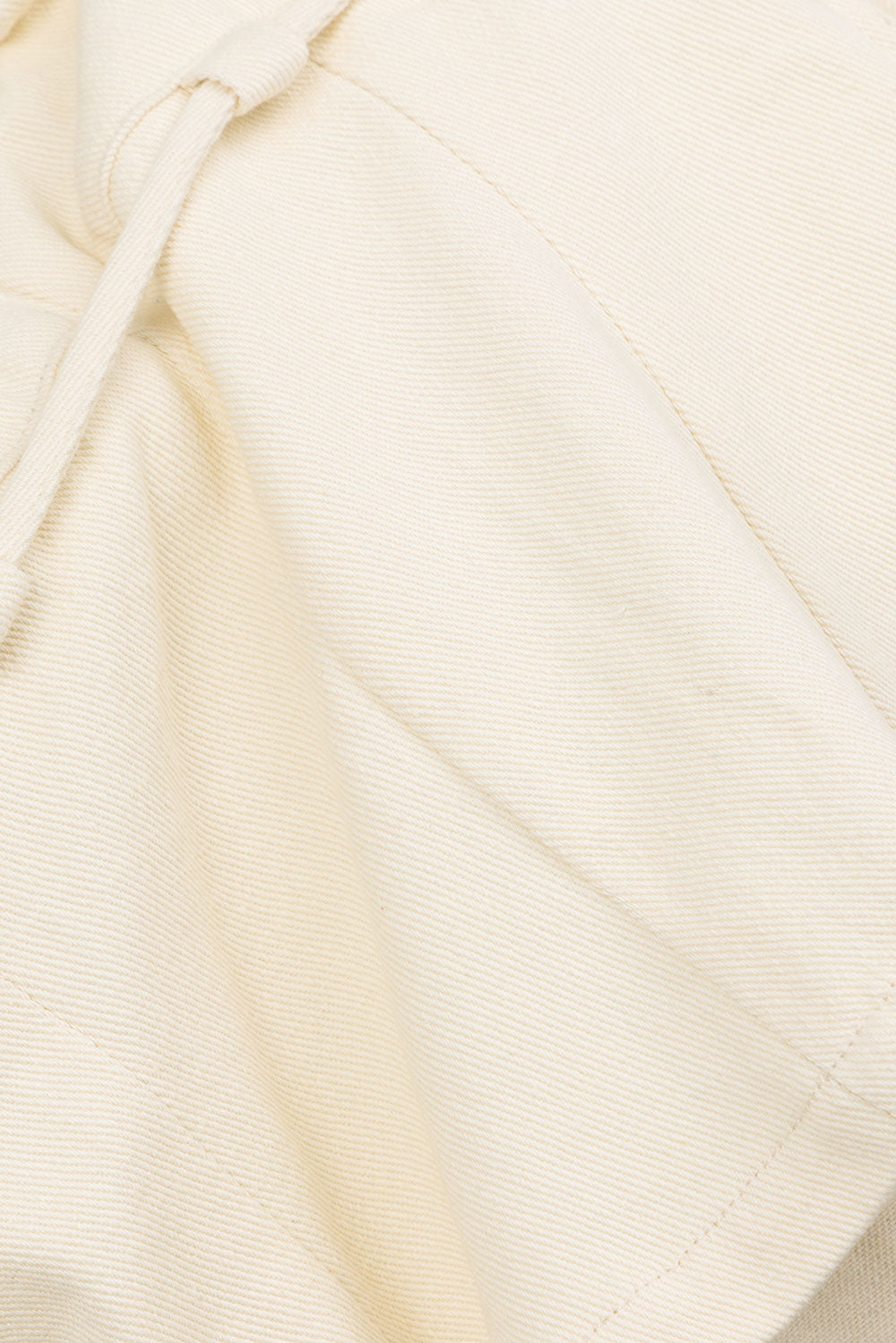 Beige Strapless Fiore Top with Tab and Tie Details