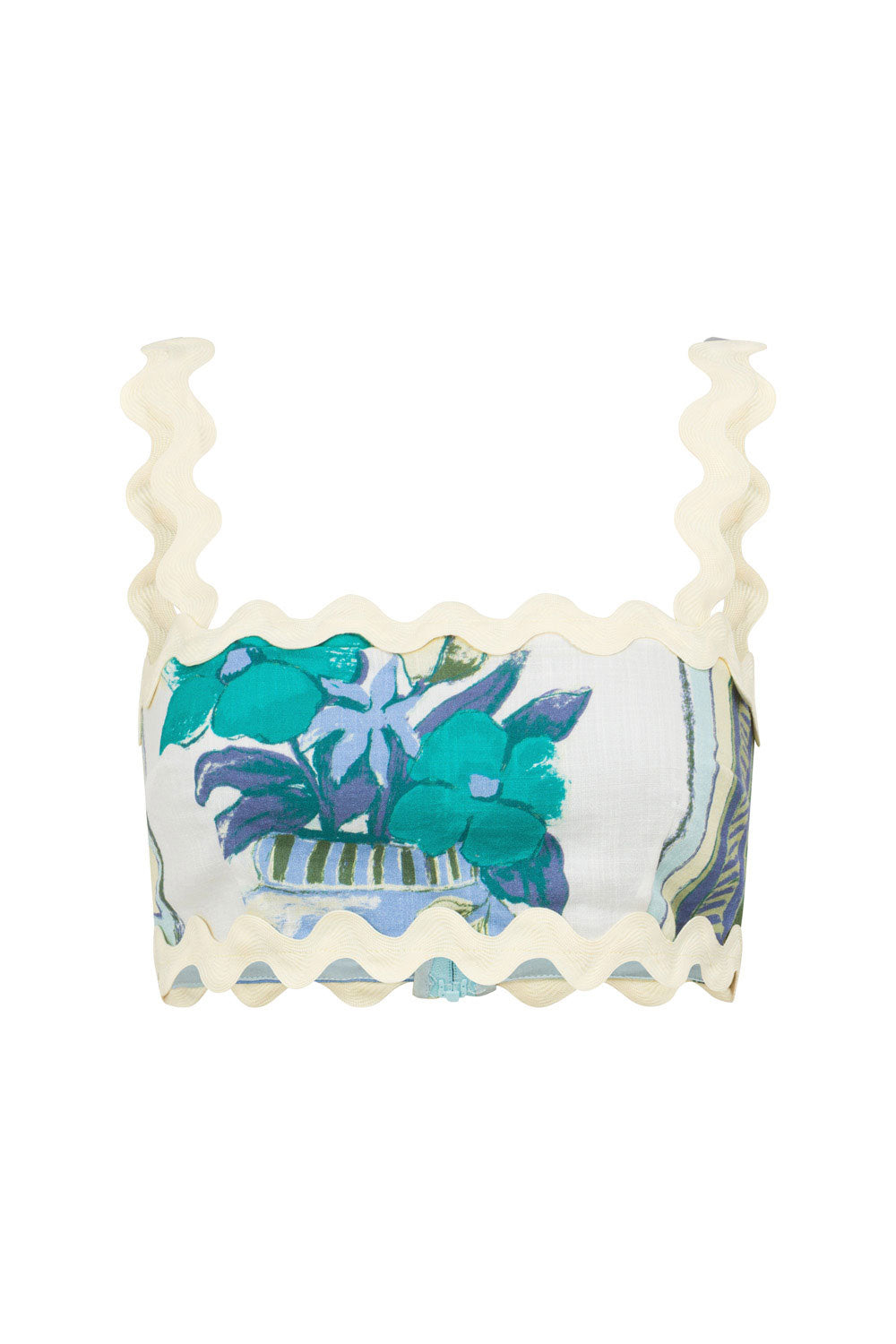 Unique Kelia Top in Stunning Villagio Blue - One - of - a - Kind Sample
