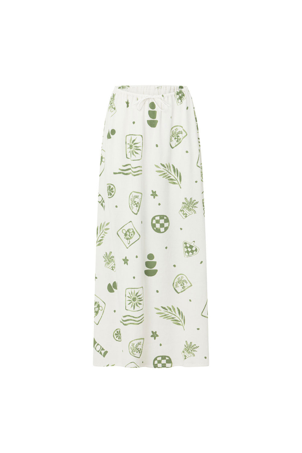 Exclusively Designed Sabo Zita Maxi Skirt with Relic Print