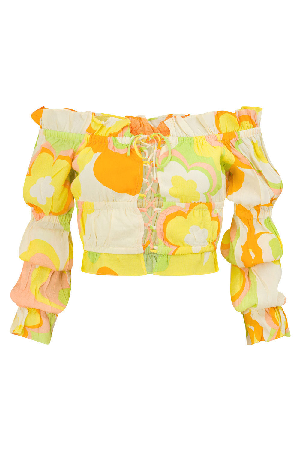 Women's Retro Bloom Print Blaire Fashion Top