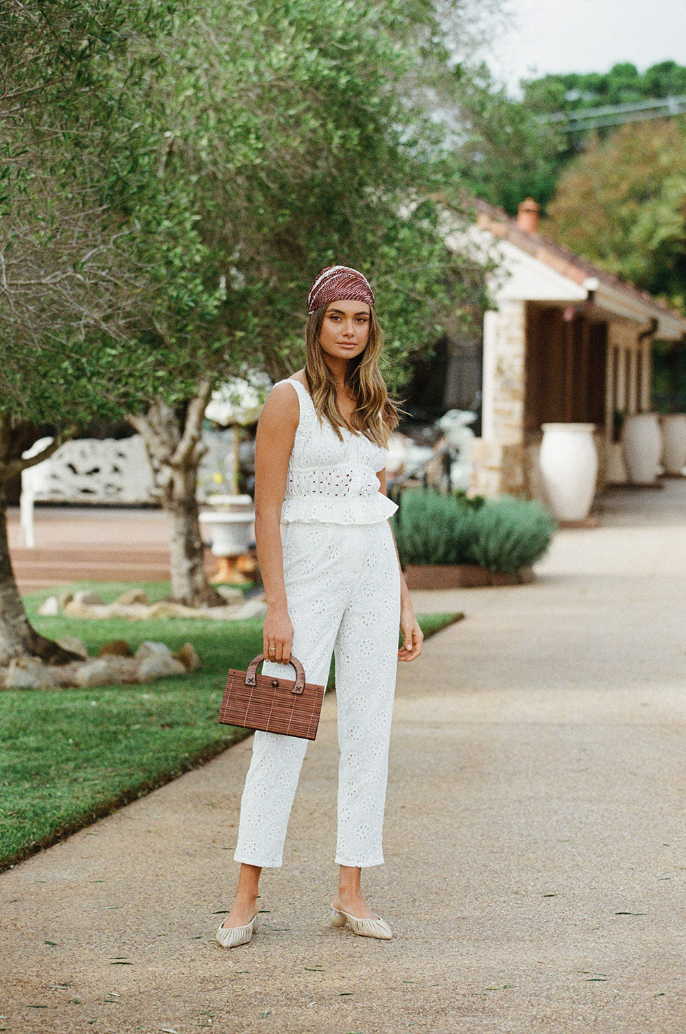 Unique Seraphina Eyelet Women's Pants with Zip Feature