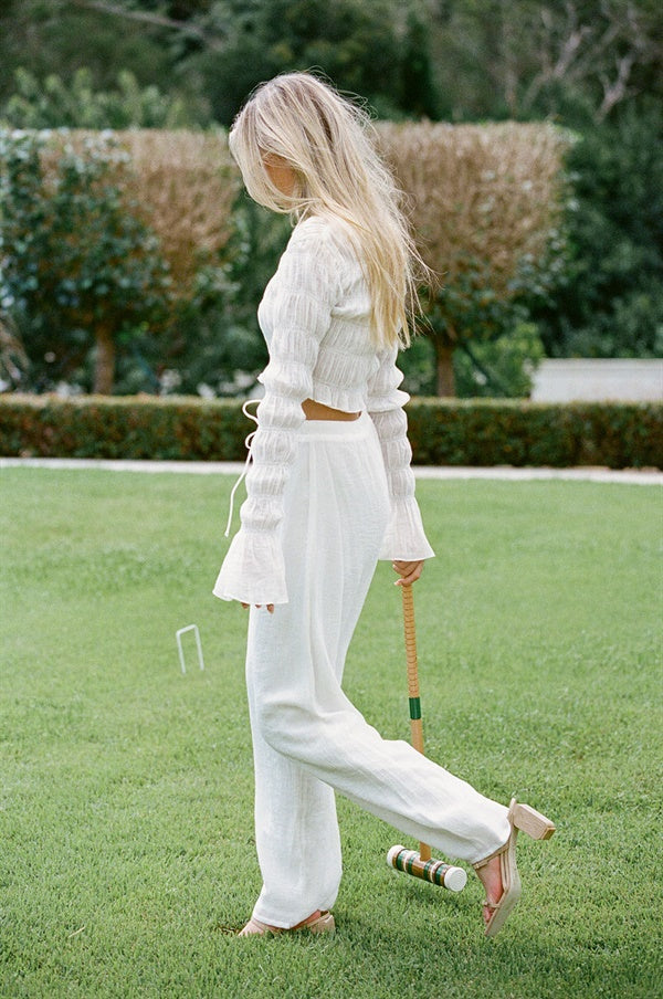 Exclusive Coconut-Scented Scrunch Top for Fashion-Forward Women