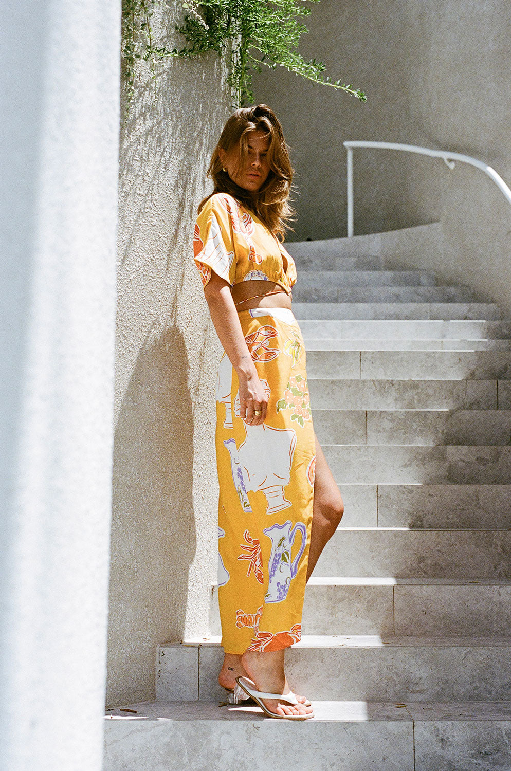 Stylish Leonie Wrap Top in Exclusive Ciao Yellow