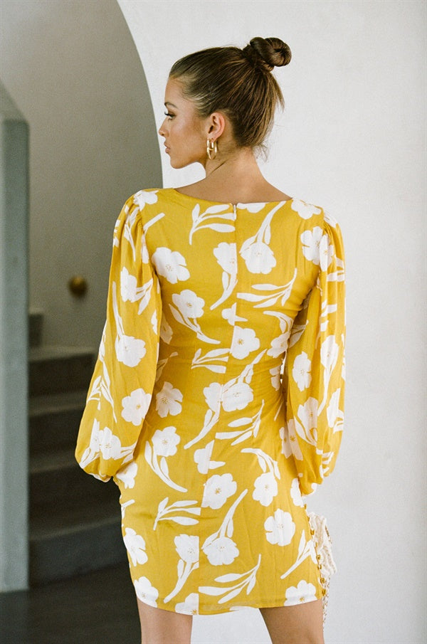 Unique Yellow Paraiso Lista Dress - Sample Edition