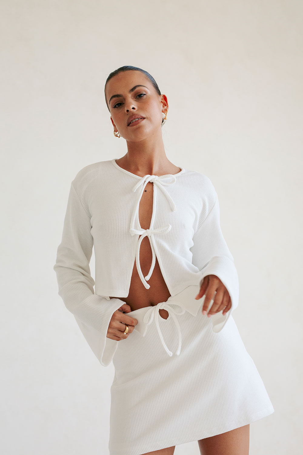 Unique Faint Grey-Lined Ayla Sample Top for Your Own Style