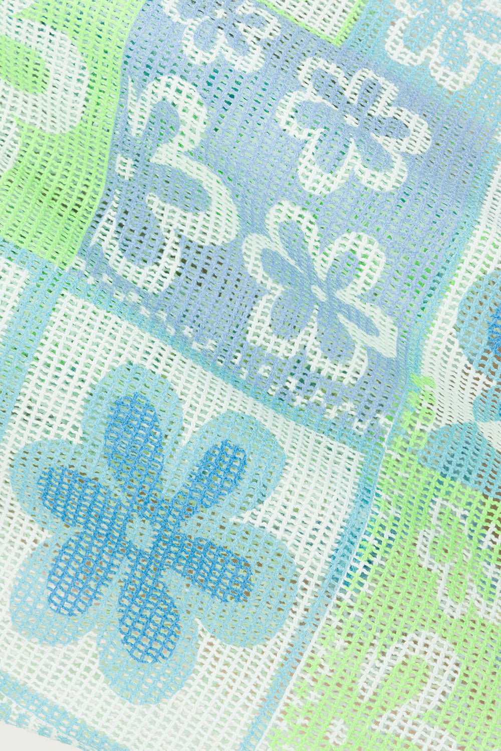 Alani Summer Floral Cotton Mesh Vacation Top