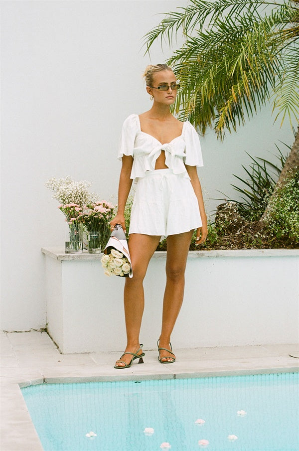 Sample Women's Allura White Shorts - Exclusive One - Off Piece