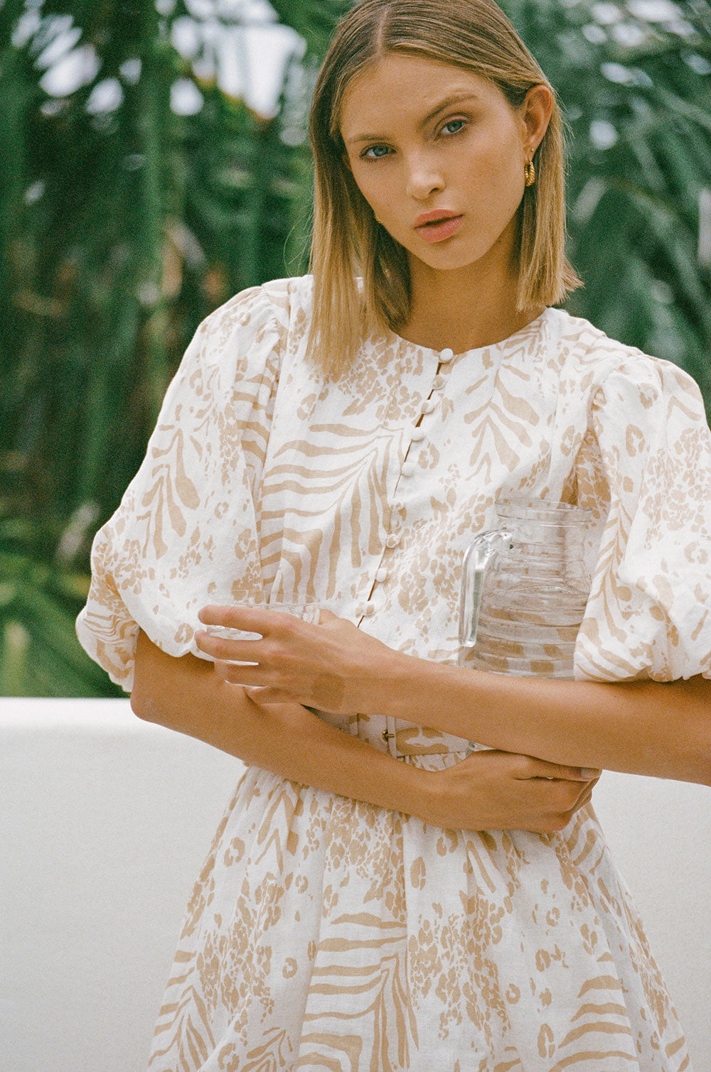 Unique Aura Linen Sample Dress for Personal Wear