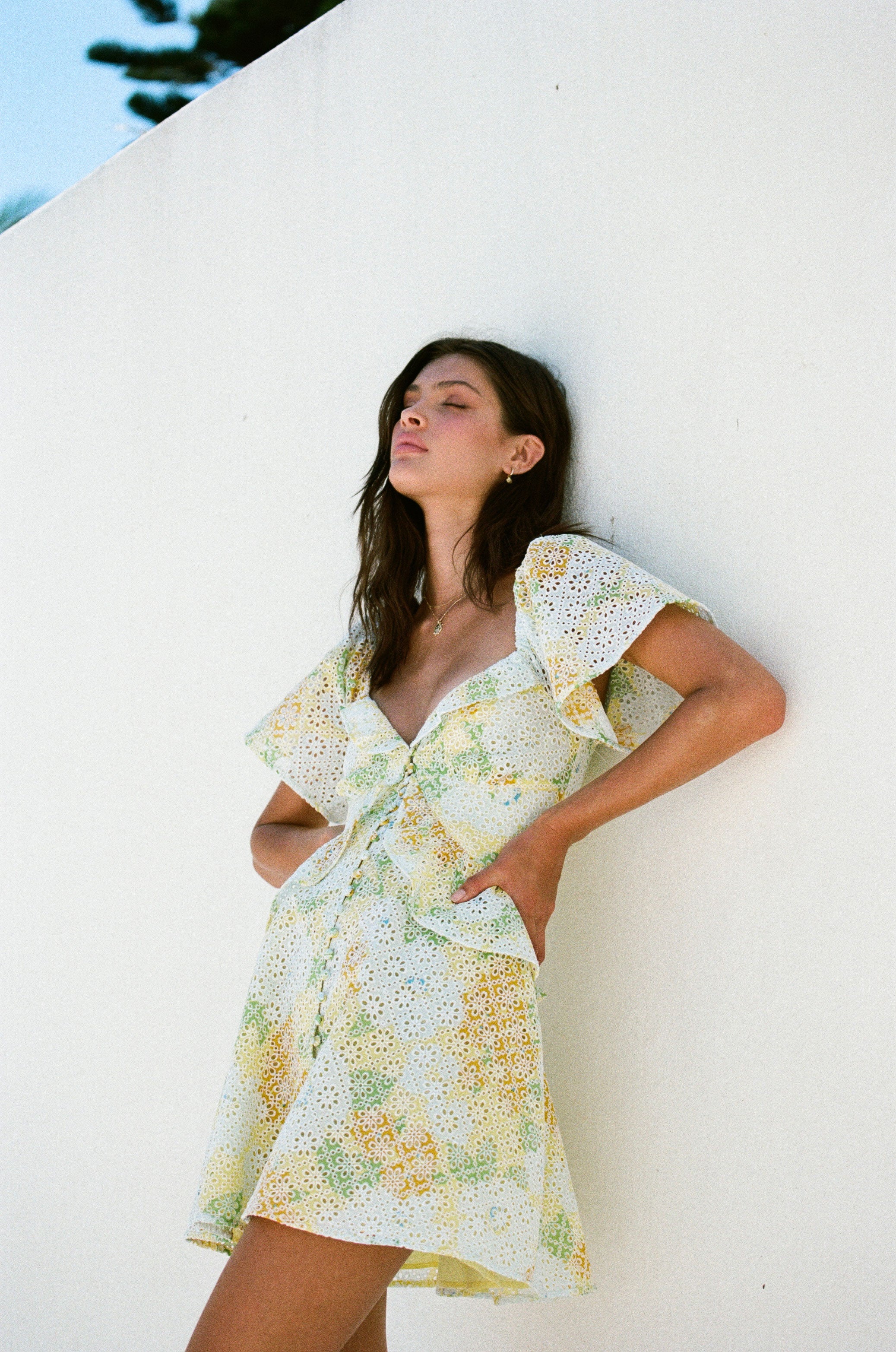 Unique Karta Frill Dress - Sample with Character