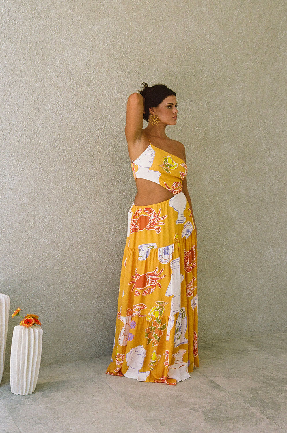 Women's Aliza Maxi Dress in Exquisite Ciao Yellow Shade
