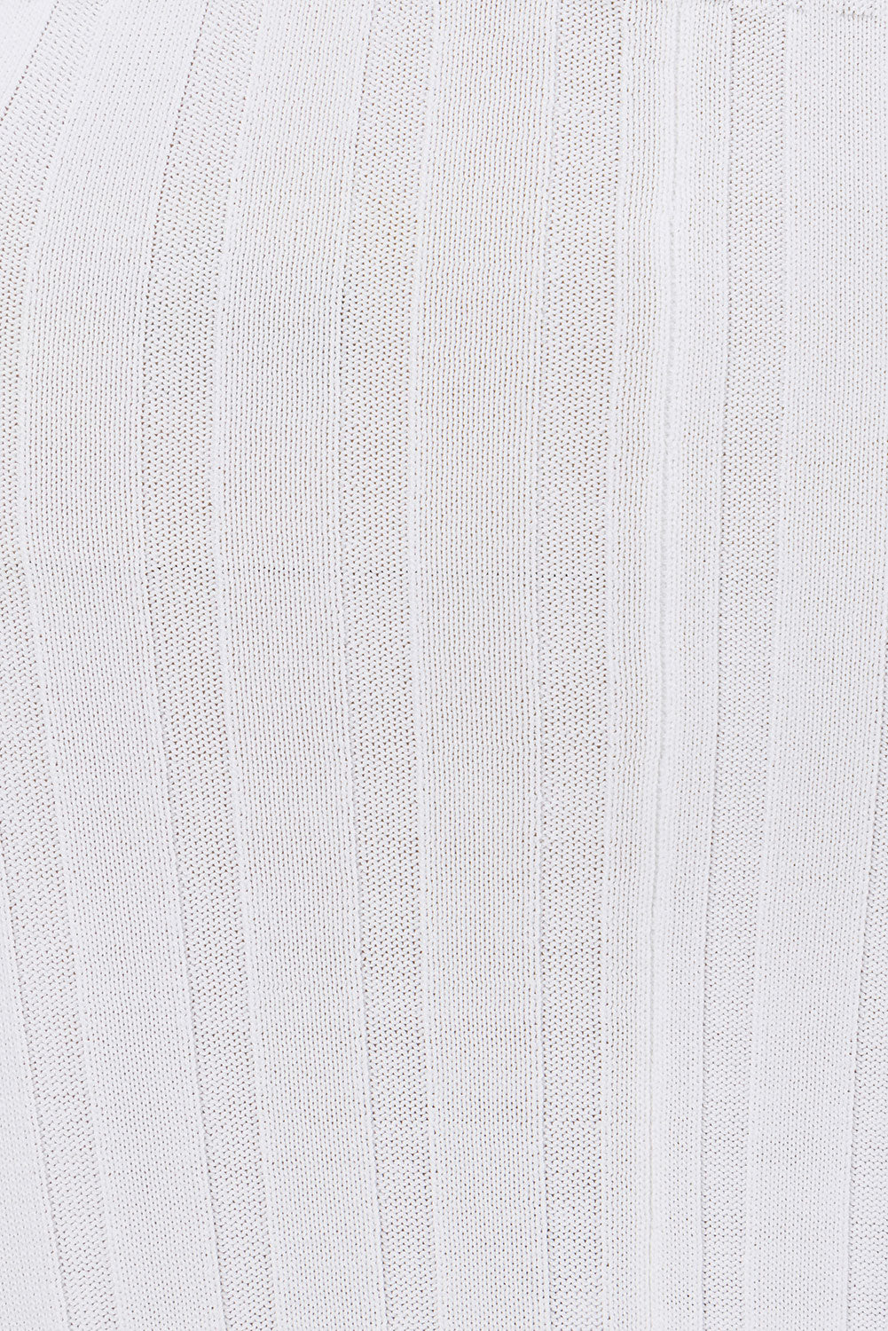 Elegant White Pleated Ribbed Halo Midi Dress