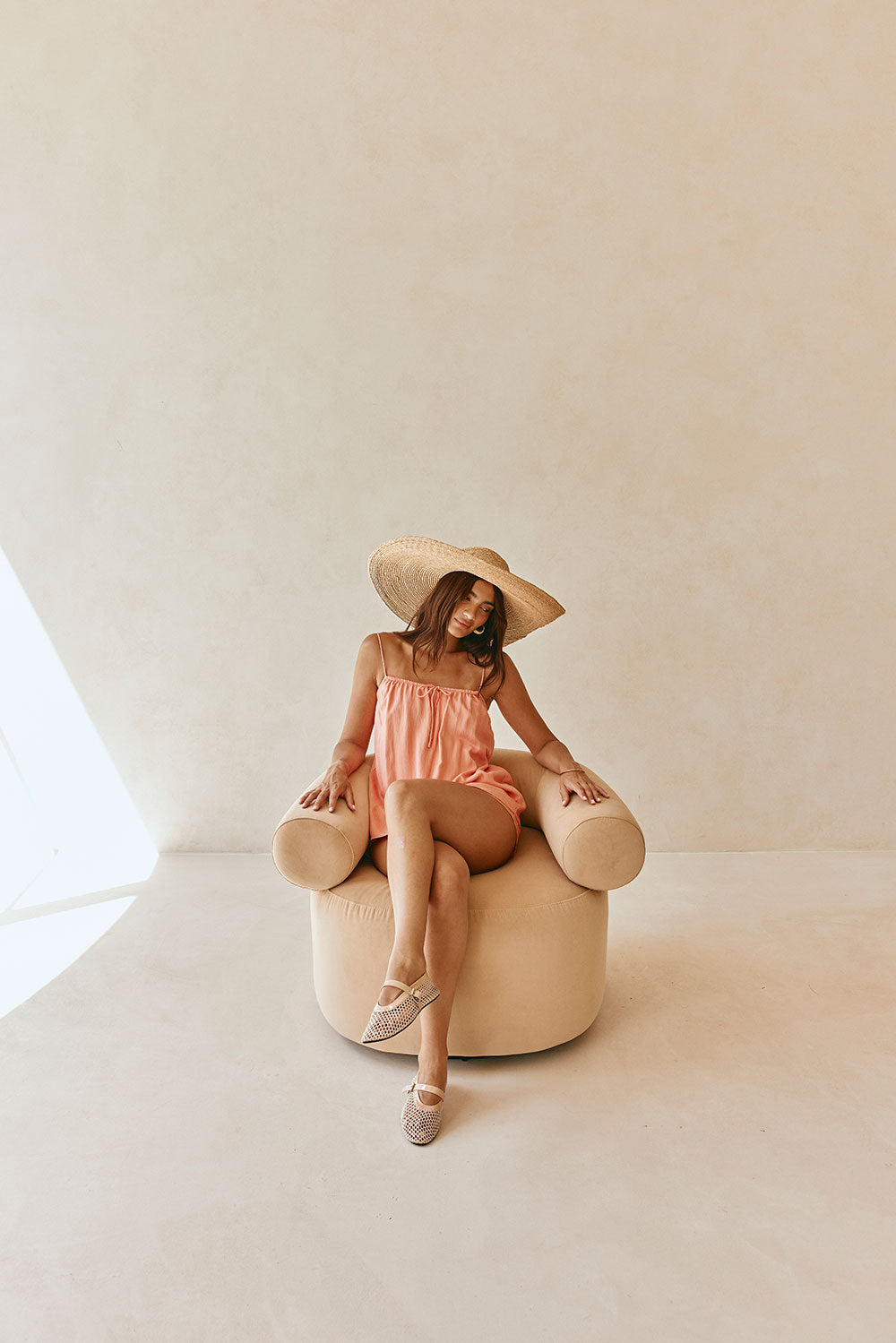 Peach-colored Jetta Women's Camisole Top from La Donna Collection