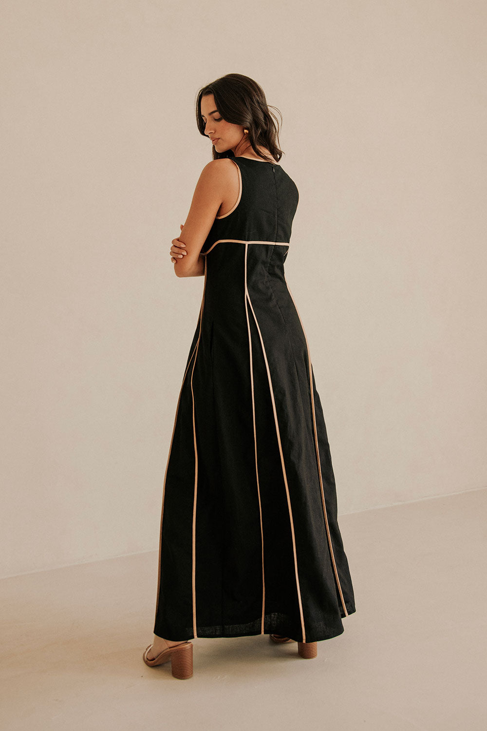 Black Maylin Women's Maxi Dress - An Exclusive Design by Sabo
