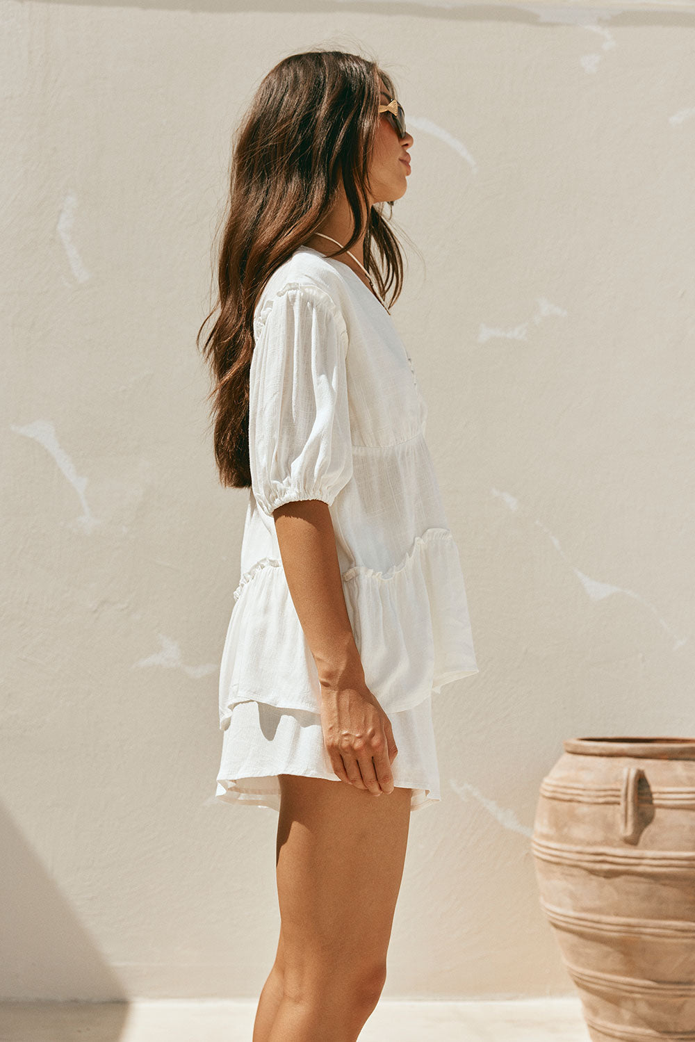 Unique White Lyon Shorts - One-of-a-Kind Sample