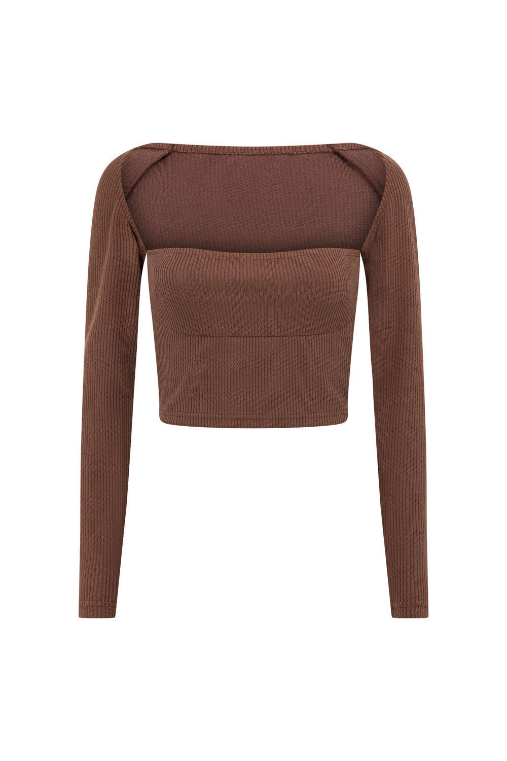 Exclusive Chocolate Echo Top - Sample in Perfect XS Size