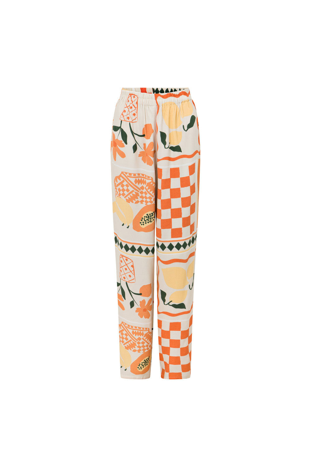 Exclusive Resort-Style Parlour Pants in Prego Rossa Print