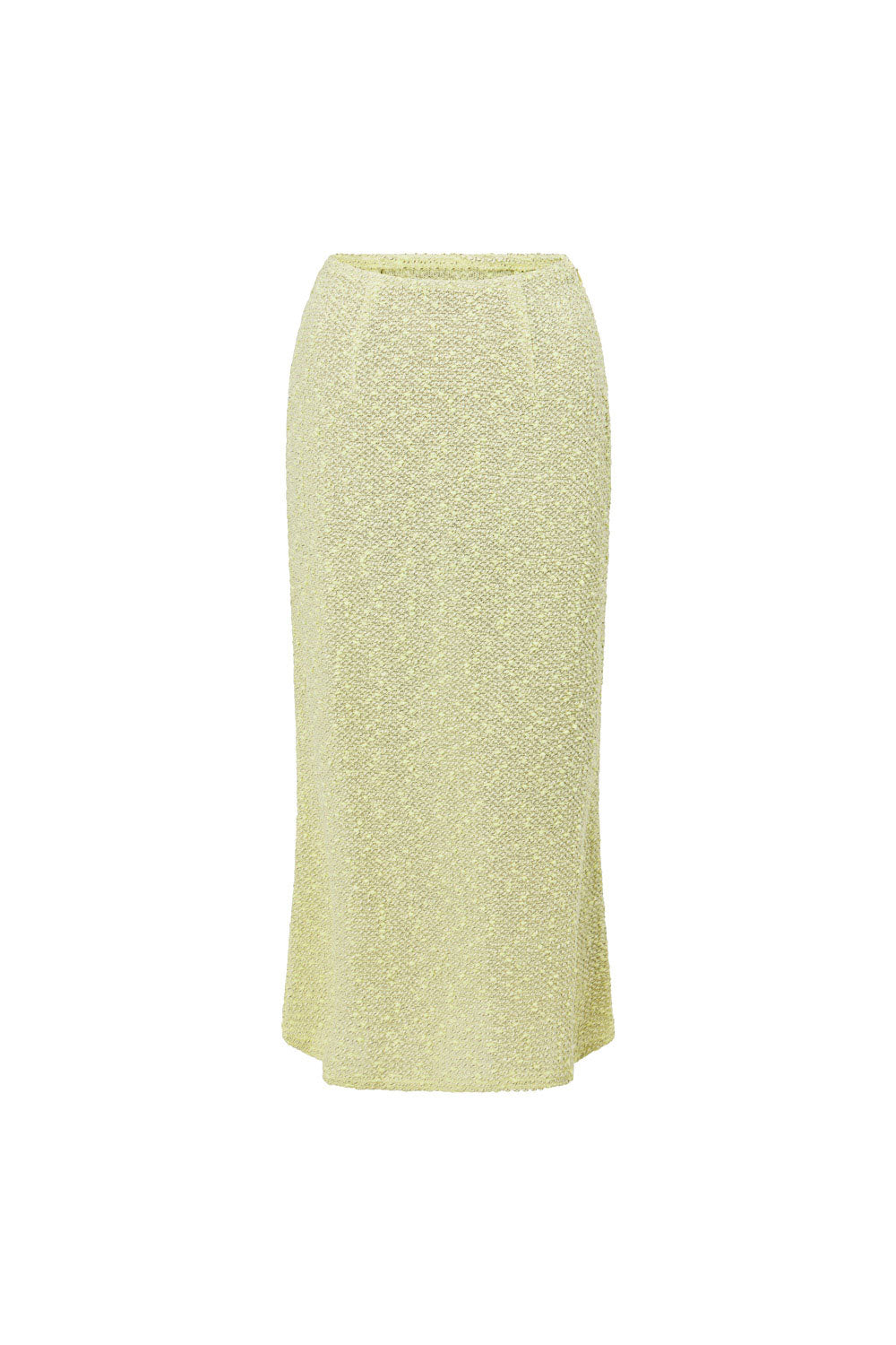 Unique West Citrus Midi Skirt with White Zip