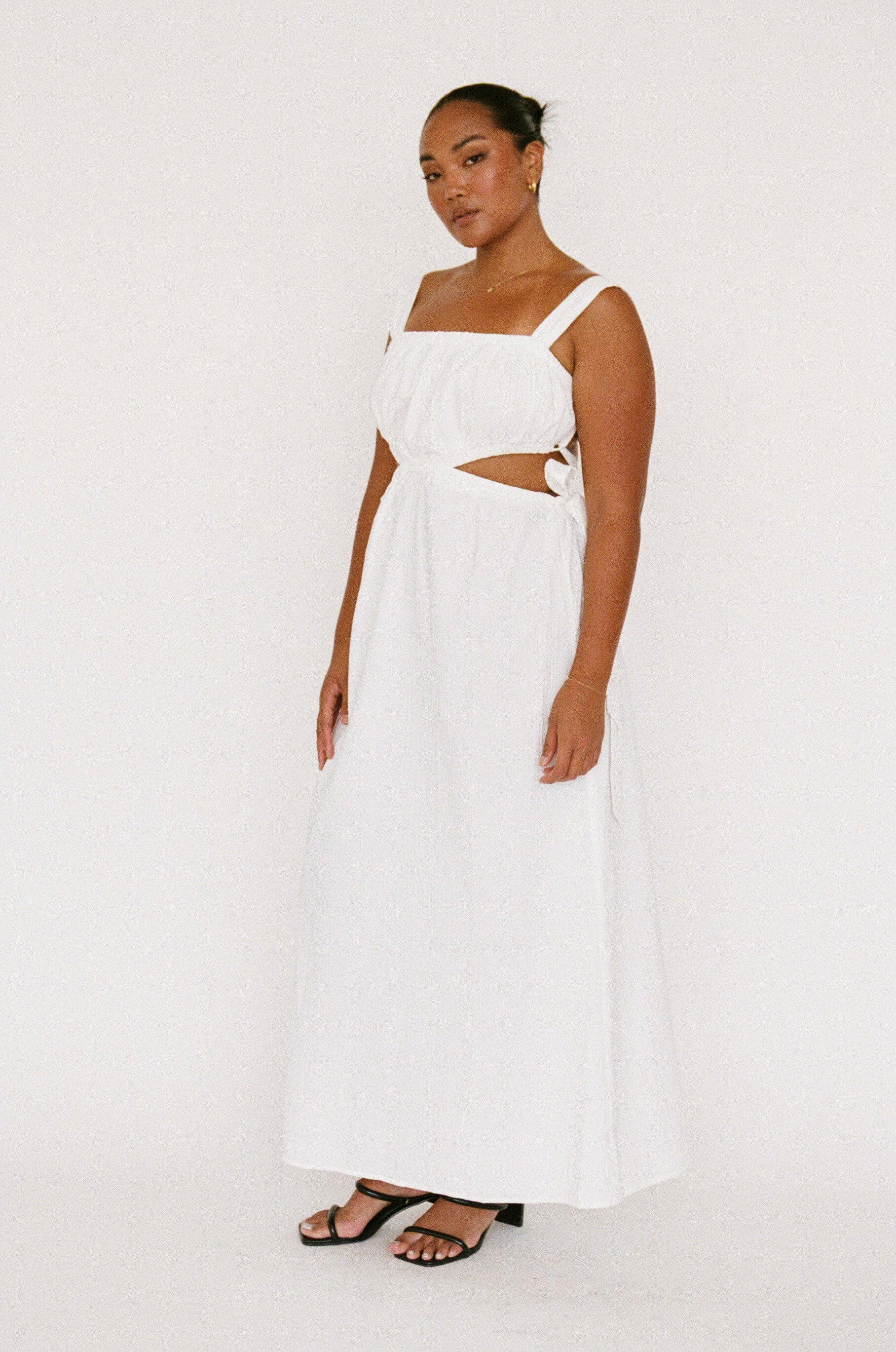 Unique Akayla Sample Dress with Soiled Straps