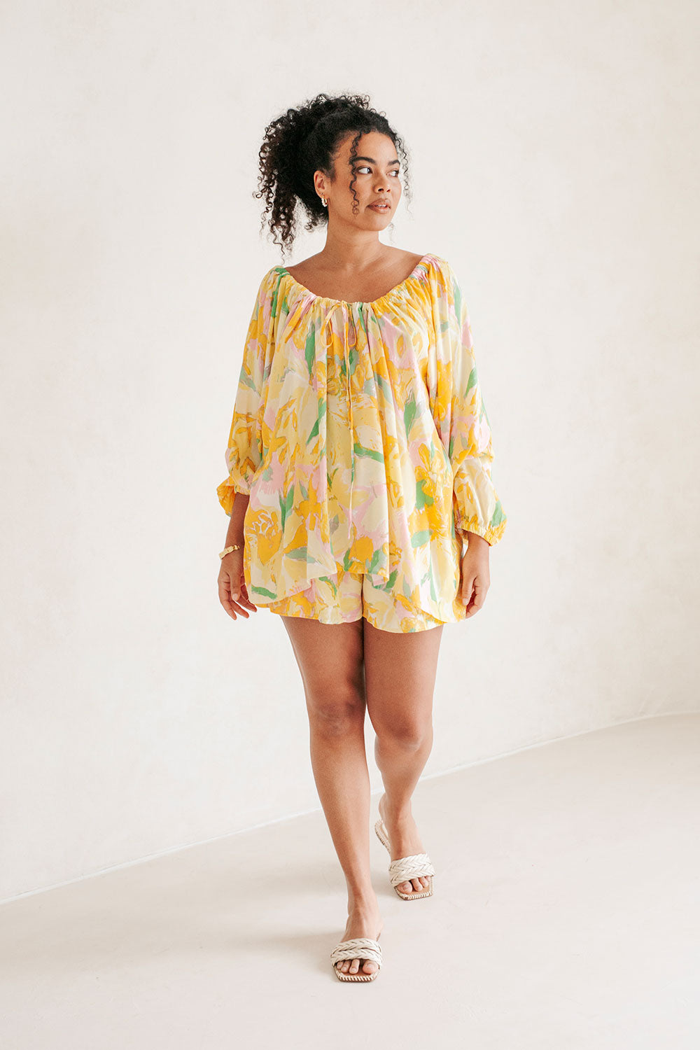 Women's Maddelena Scout Floral Print High Waisted Shorts