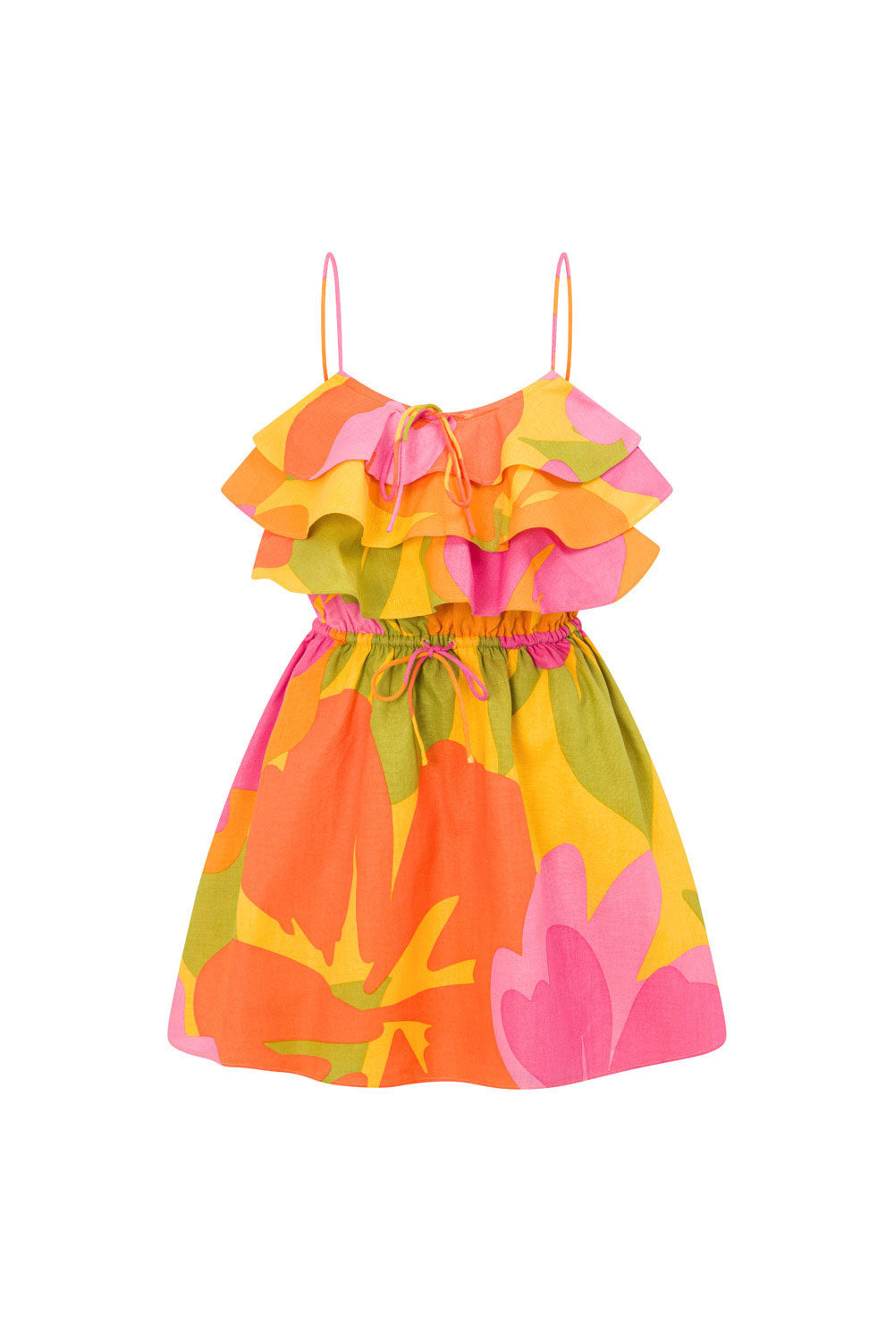 Exclusive Women's Vitali Frill Dress with Stunning Hibiscus Print