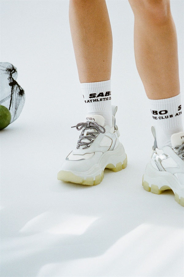 Black Sabo Athletic Club Crew Socks - Ideal Athletic Footwear Accessory