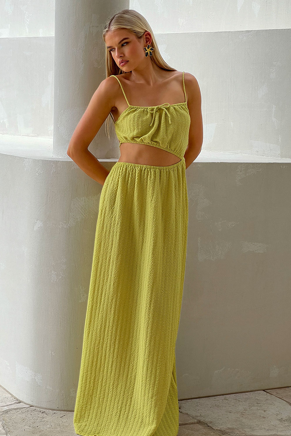 Exclusive Moss Backless Annalise Sample Dress