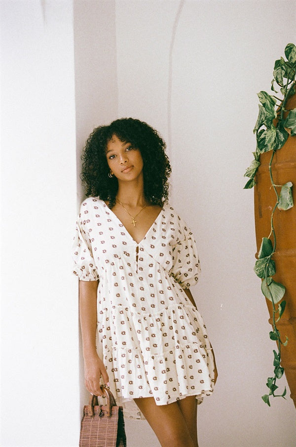 Stylish Tarelle Women's Dress in Dusty Floral Pattern