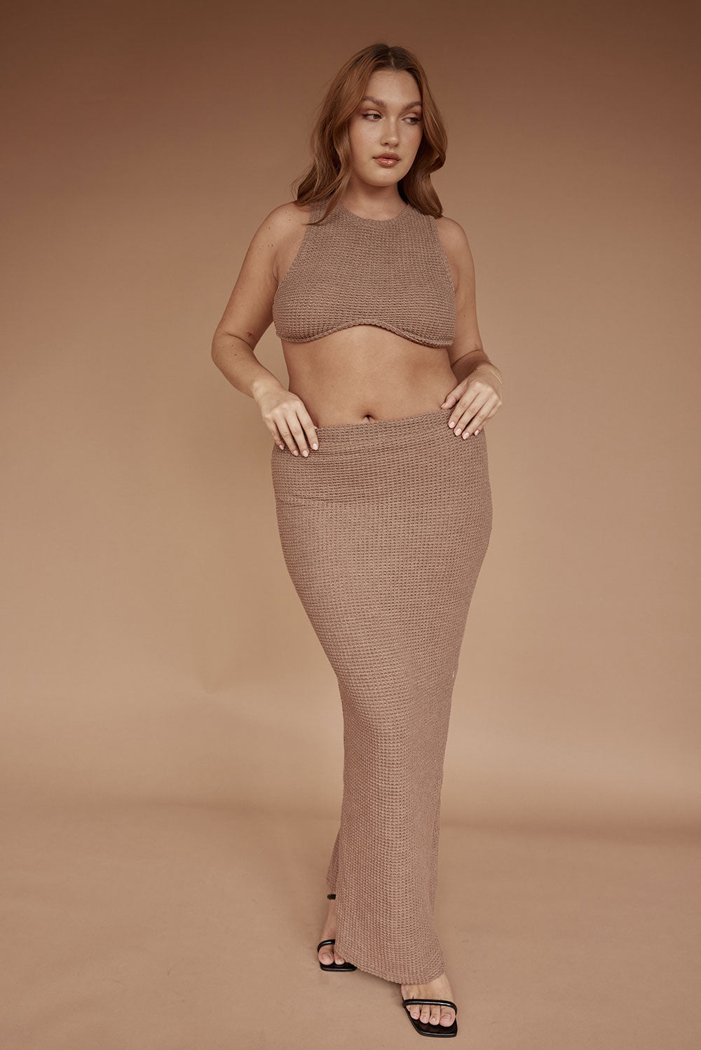 Sabo's Exclusive Ollie Cropped Tan Women's Top