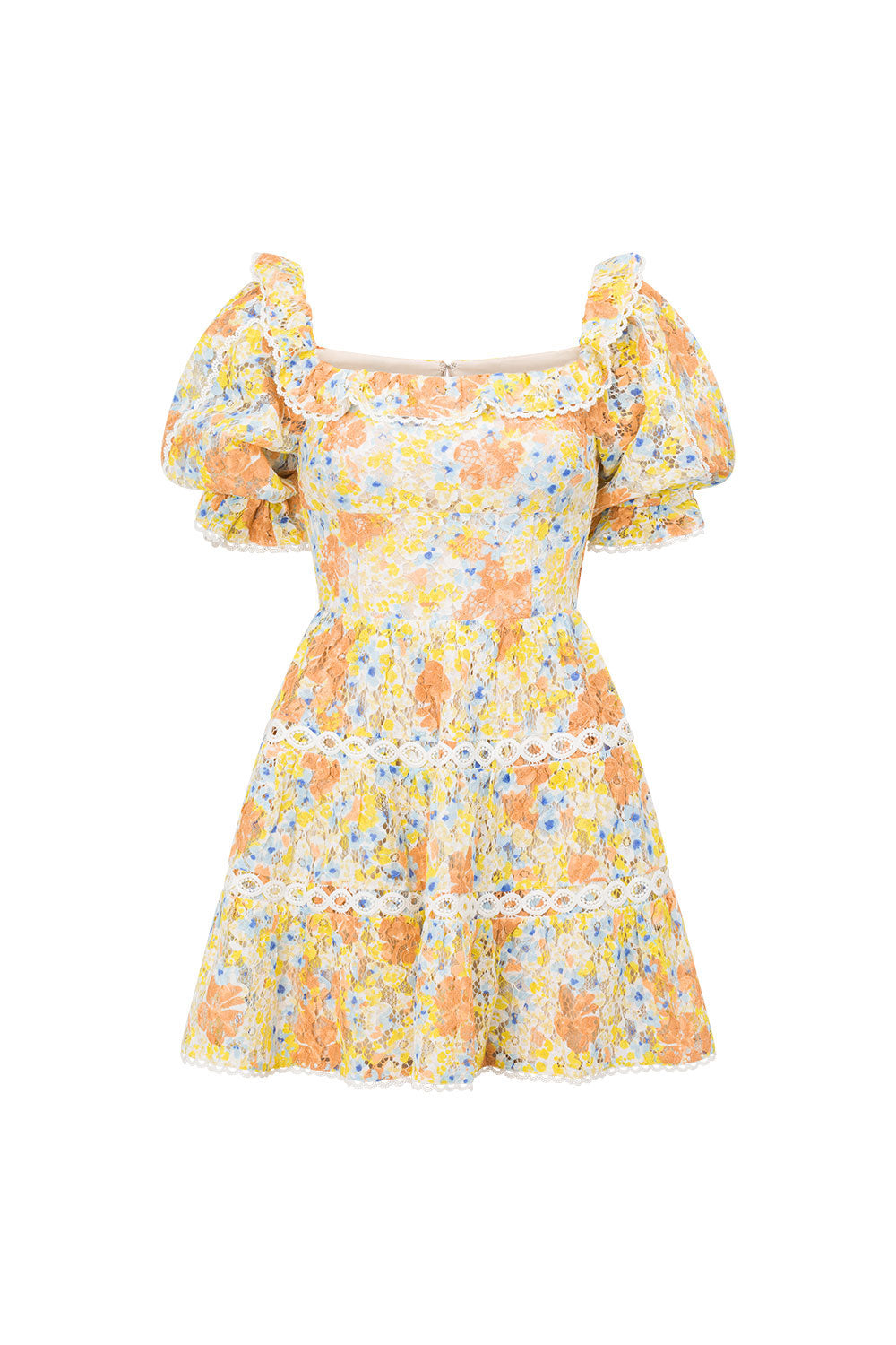 Exquisite Louvre Off - Shoulder Women's Dress with Floraison Print
