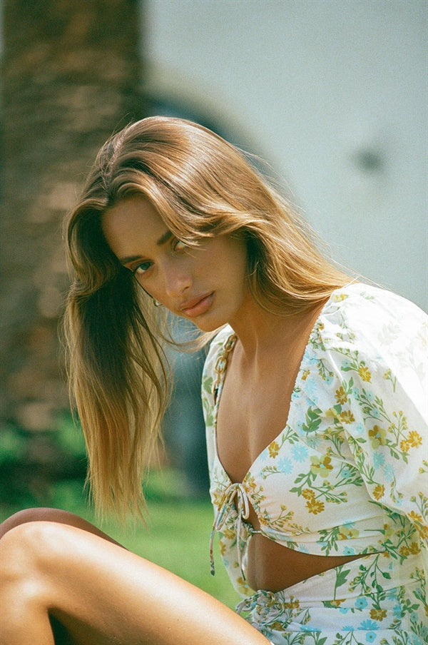 Exclusive Spring Floral Addilyn Dress - One - of - a - Kind Sample