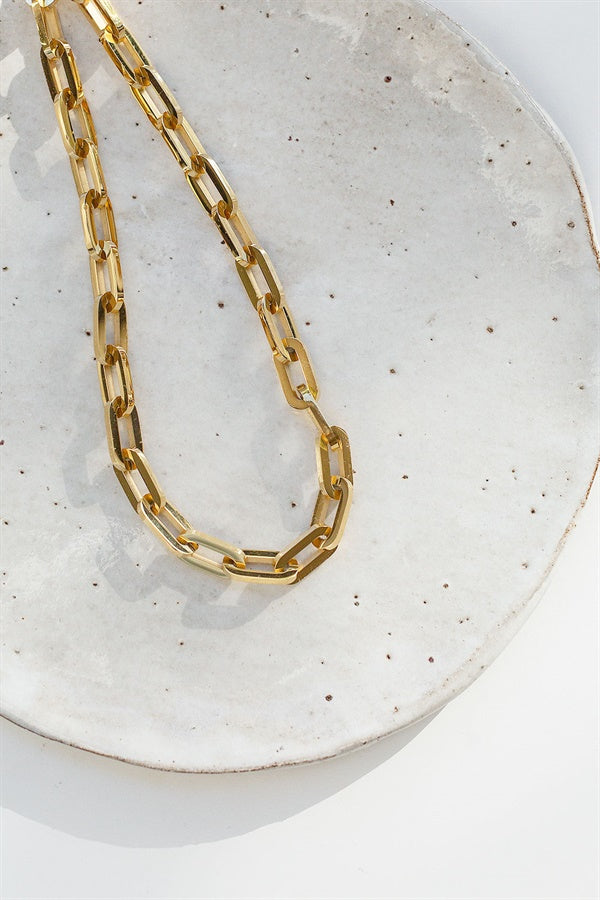 Stylish Gold-Toned Apollo Link Necklace for Trendy Look