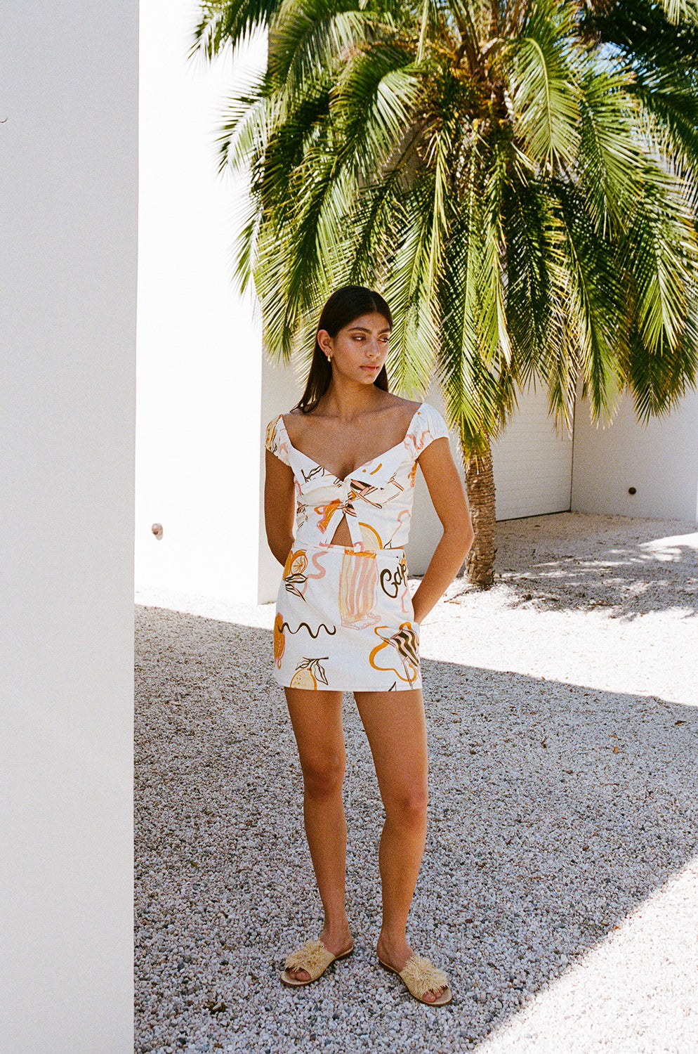 Exclusive Danica Amalfi Aperol - One - of - a - Kind XS Skirt Sample