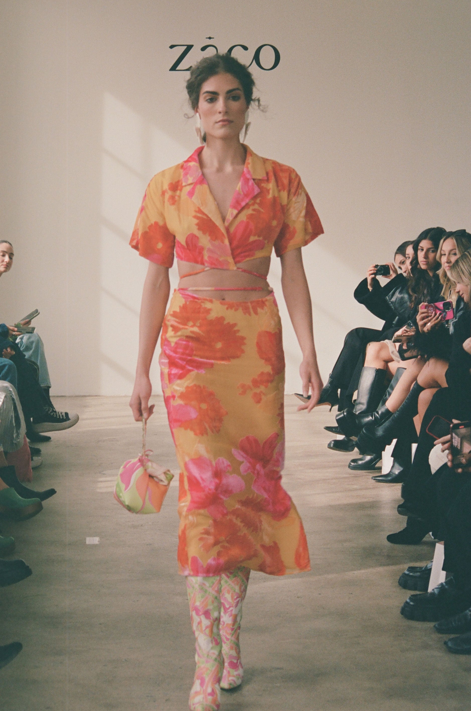 Sorrenta Floral Sunny Wrap Top - Exclusive Sample Piece