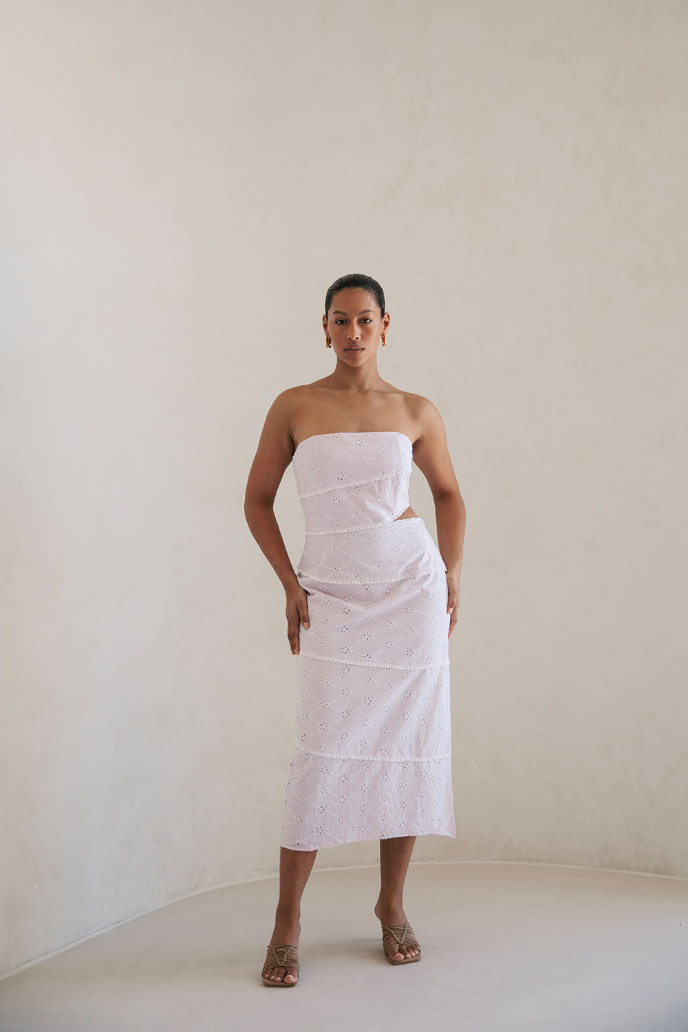 Unique Aylin Midi Dress Sample with Minor Marks