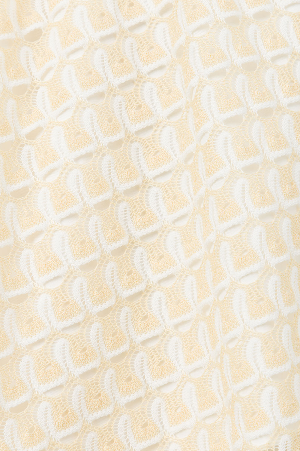 Elegant Cream and White Jacquard Knit Summit Dress for Resort Vibes