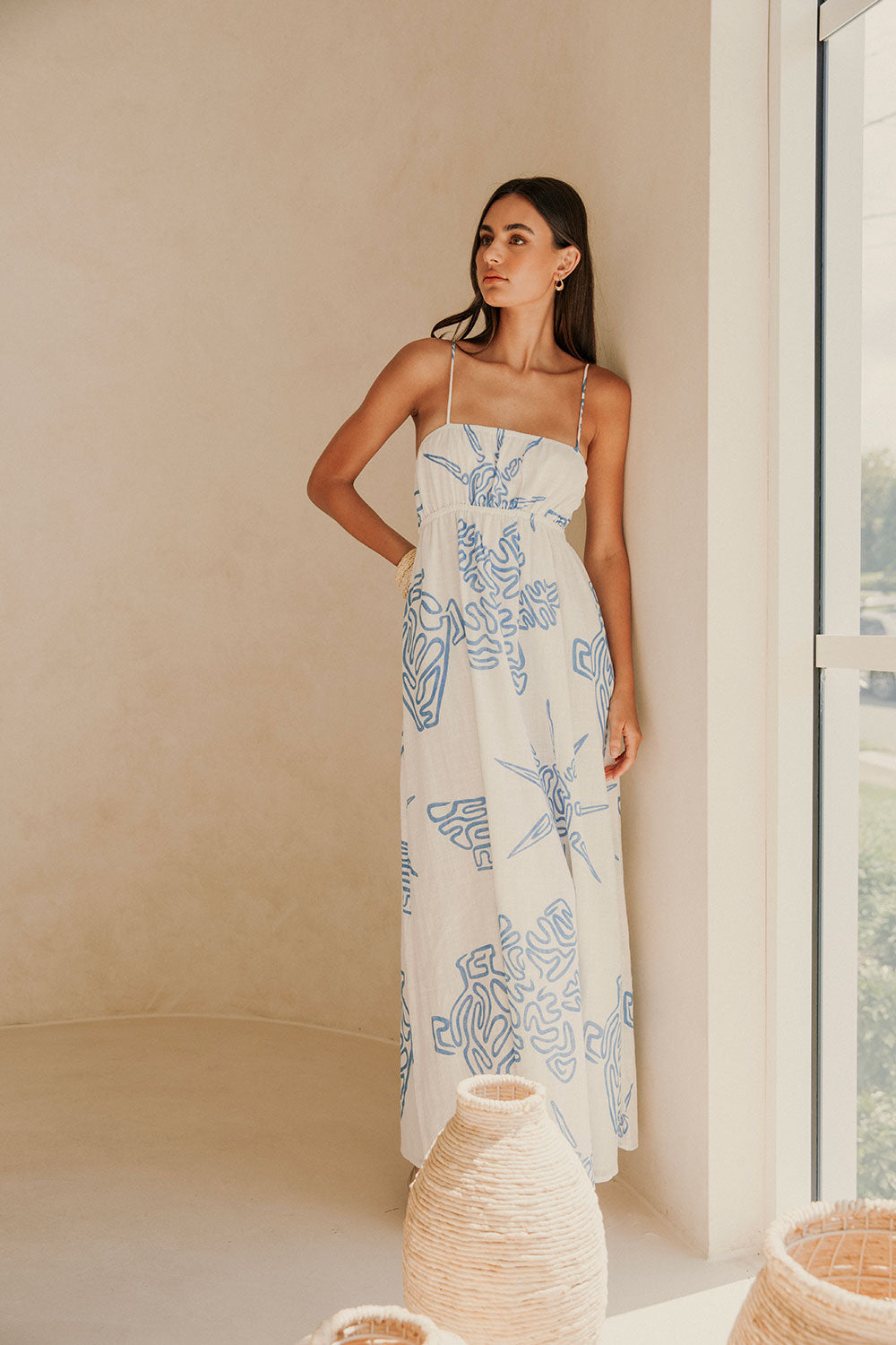 Exclusive Evoke Blue Catie Dress for Long Lunches
