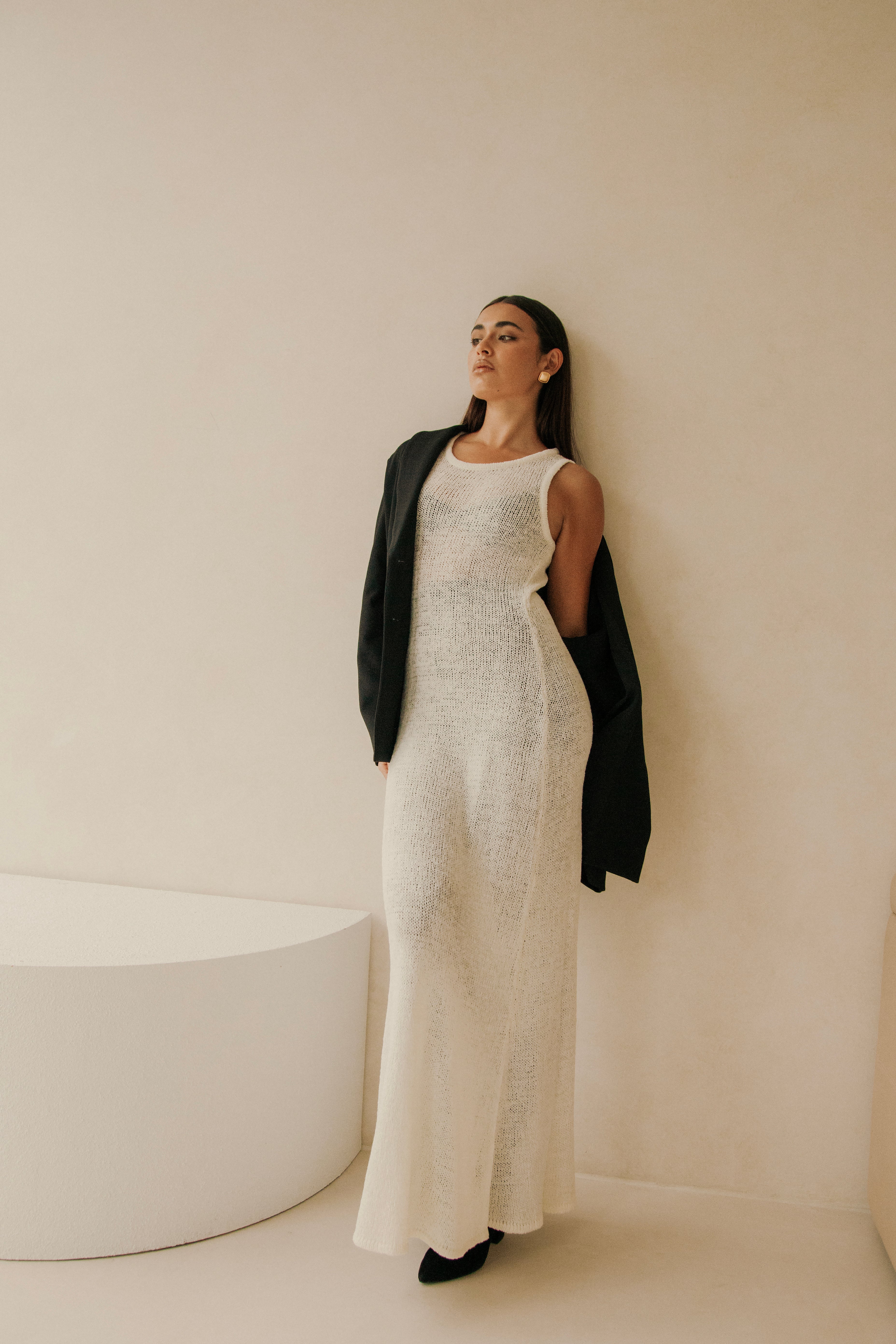 Tall-sized Bardot-style Women's Dress