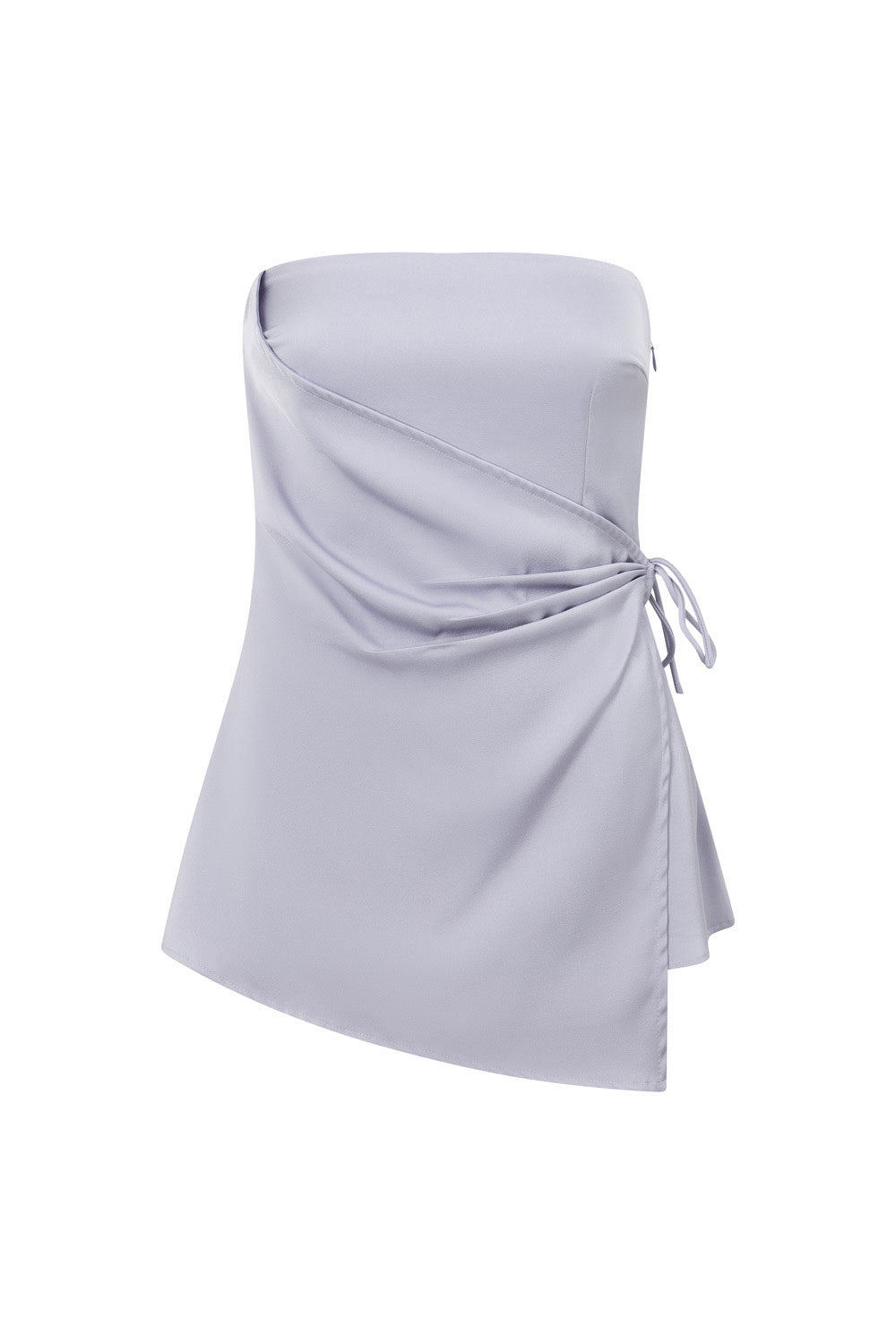 Gorgeous Lilac Strapless Kleo Top with Tie Detail