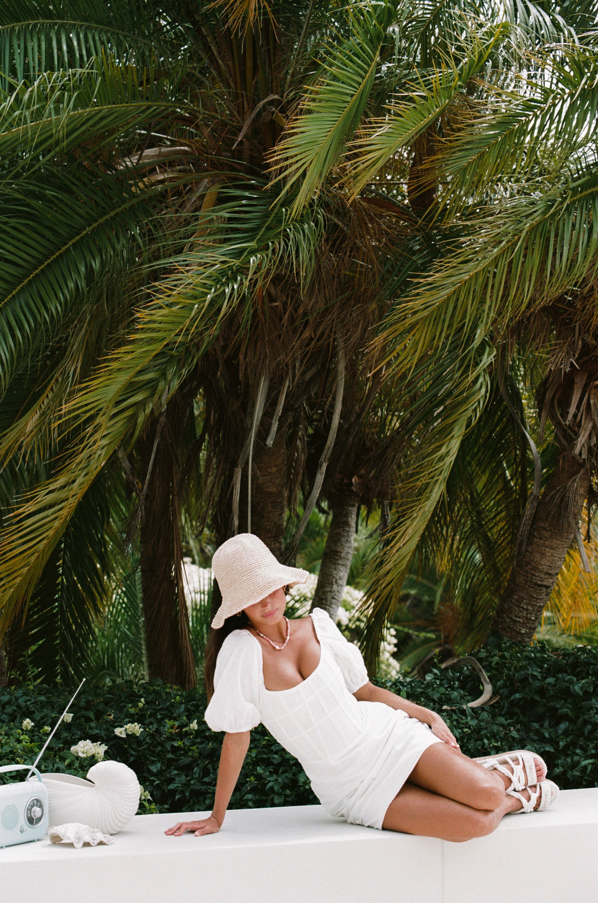 Unique Ocean Lattice Sample Dress with a Distinctive Mark