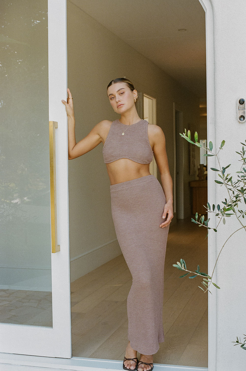 Sabo's Exclusive Ollie Cropped Tan Women's Top