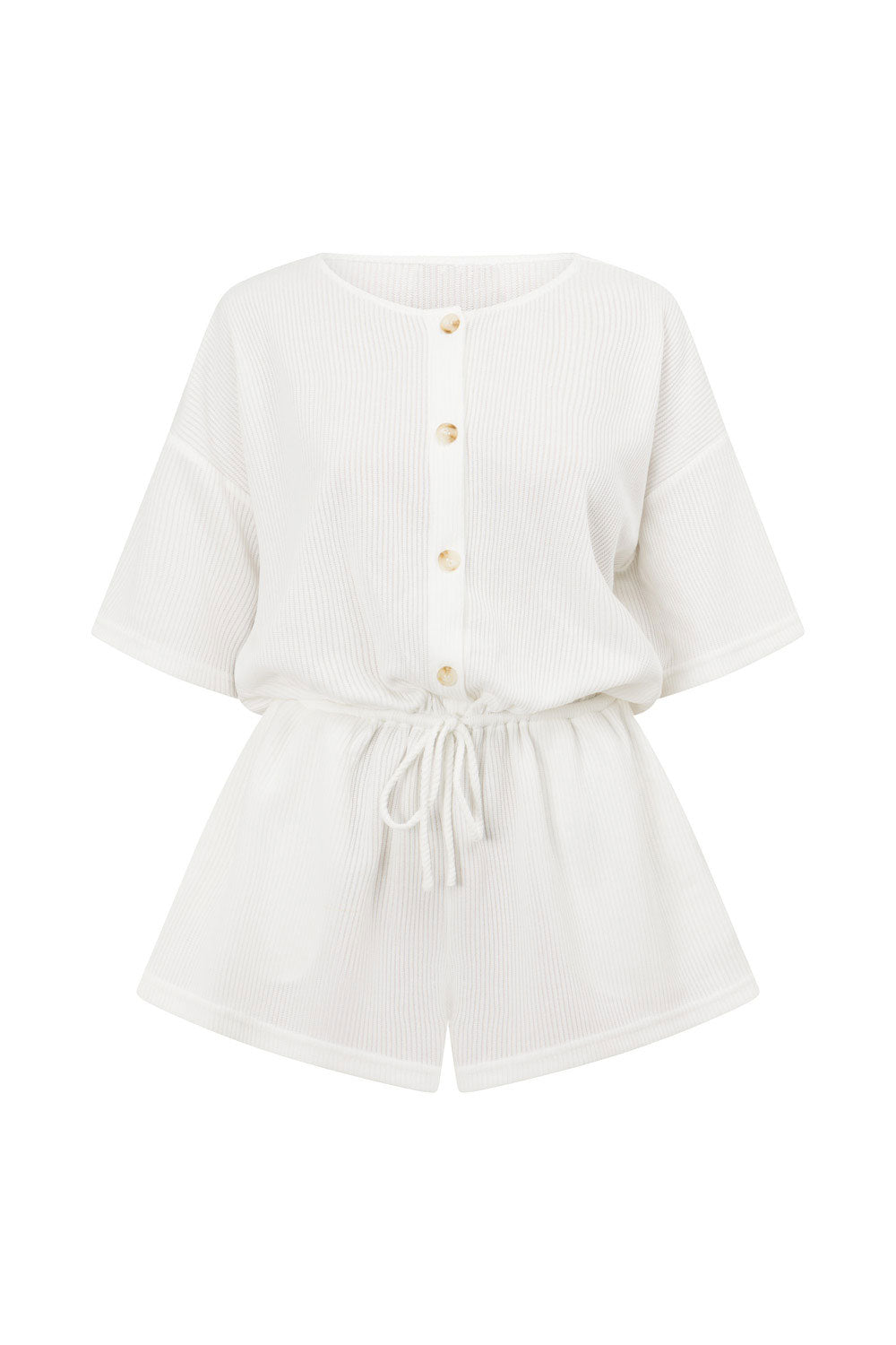 White Juniper One - piece Playsuit for Casual Wear