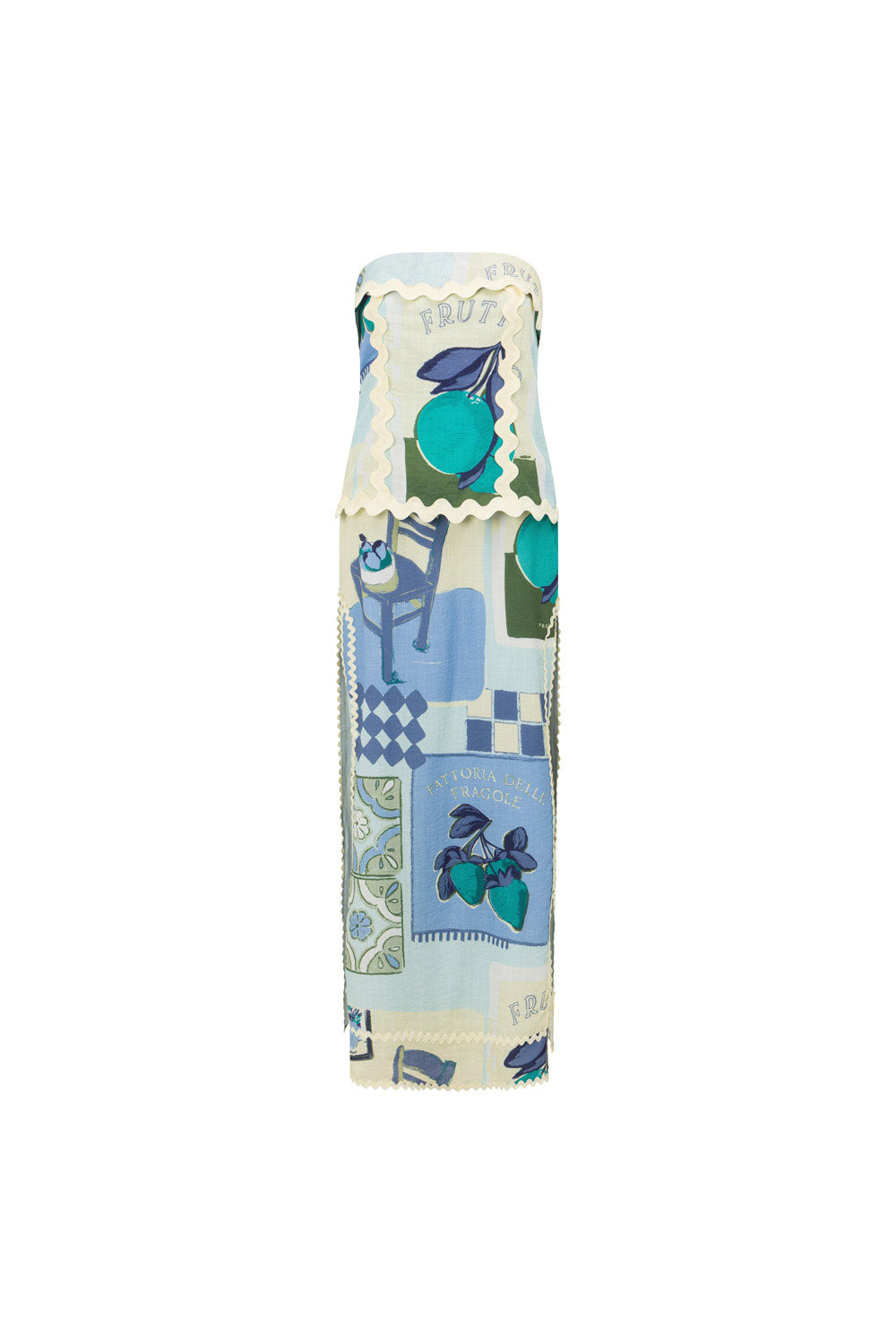 Unique Miriana Dress in Stunning Villagio Blue